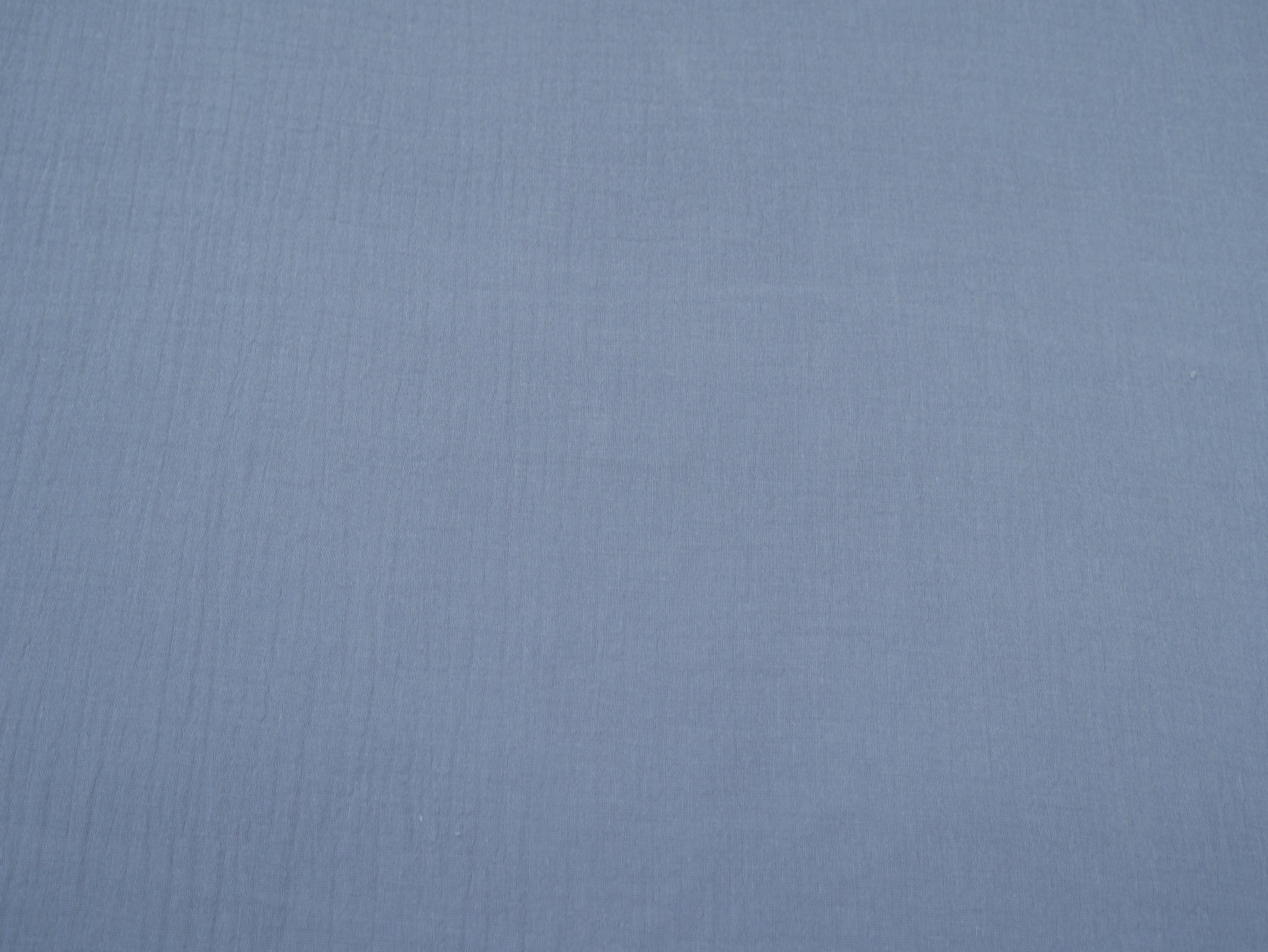 Soft Cotton Double Gauze in Denim Blue-Cotton Fabric-Flying Bobbins Haberdashery