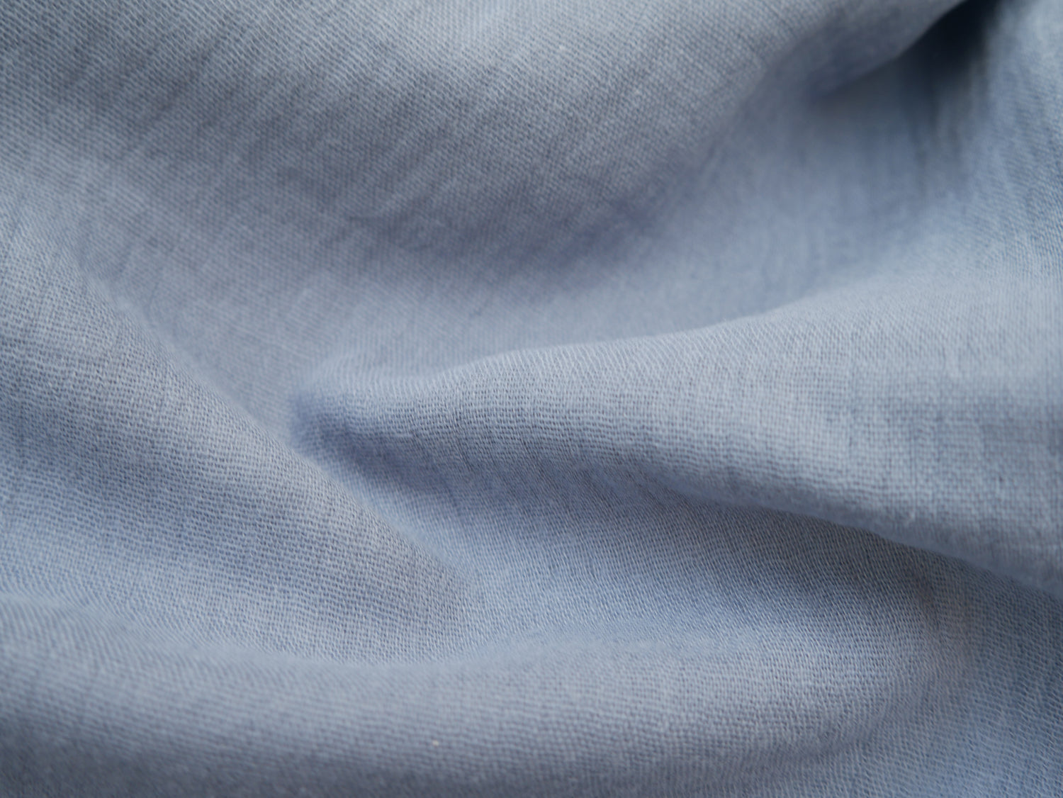 Soft Cotton Double Gauze in Denim Blue-Cotton Fabric-Flying Bobbins Haberdashery