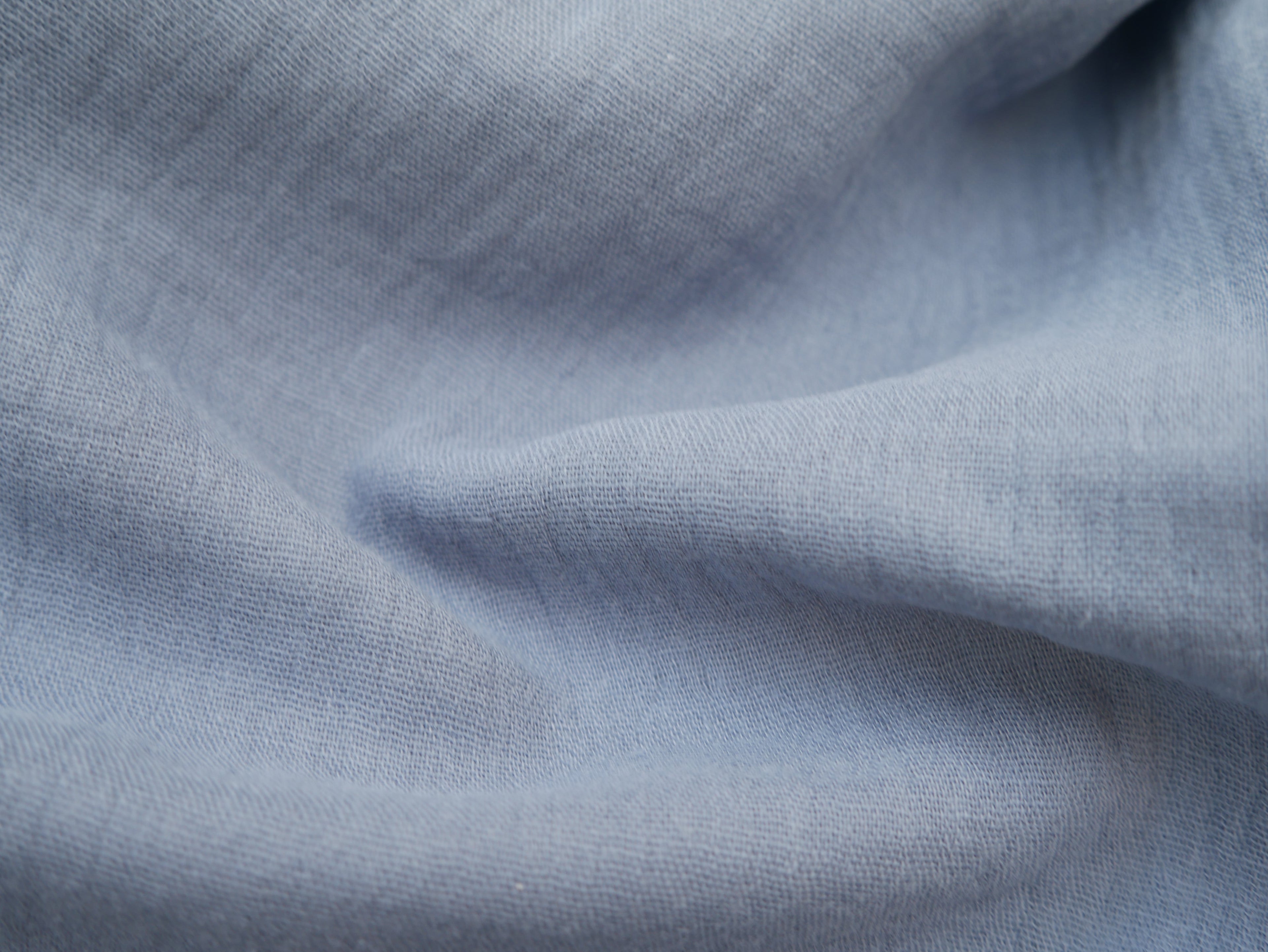 Soft Cotton Double Gauze in Denim Blue-Cotton Fabric-Flying Bobbins Haberdashery