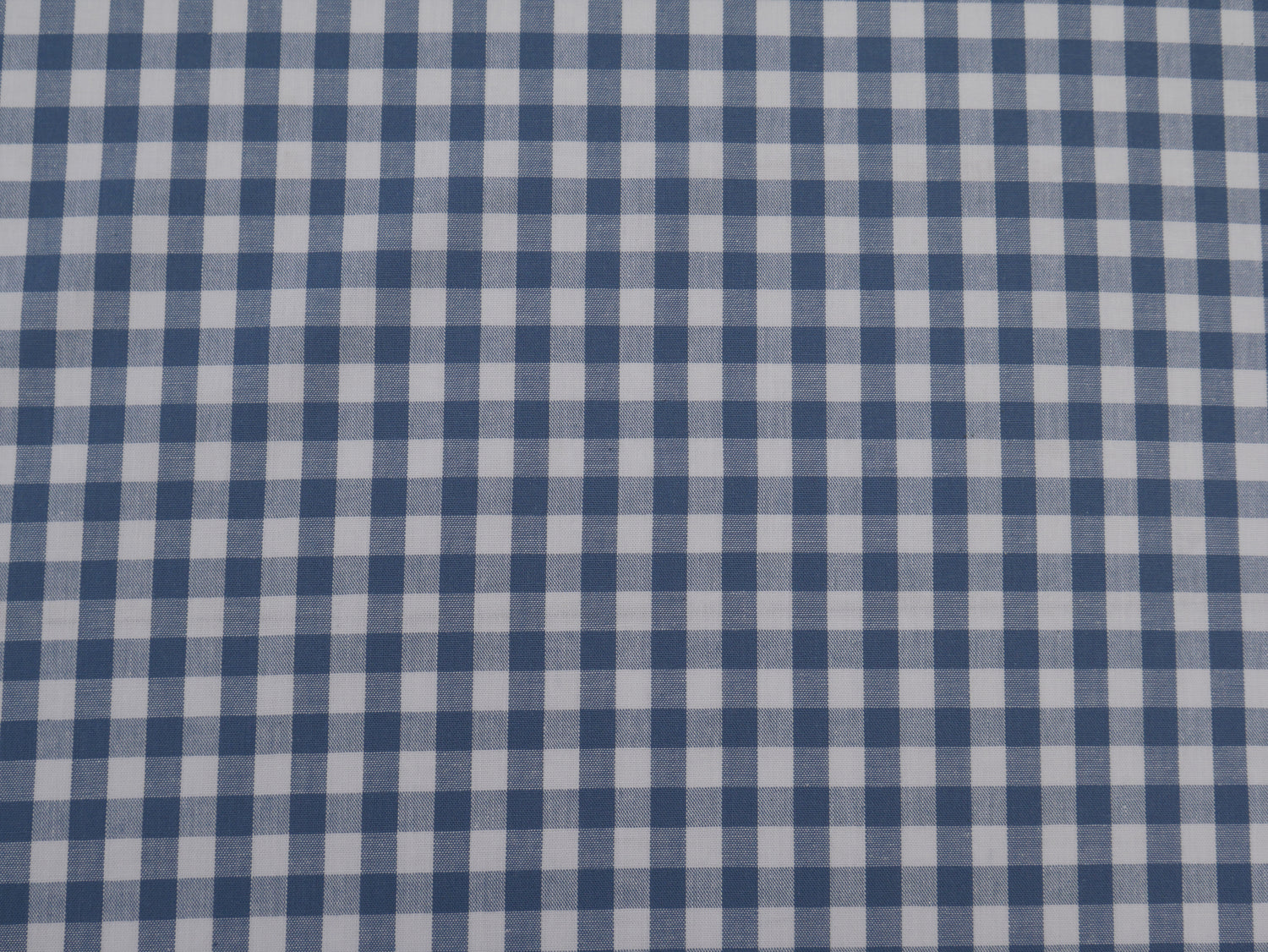 Cotton Check 1cm Gingham in Soft Blue-Cotton Fabric-Flying Bobbins Haberdashery