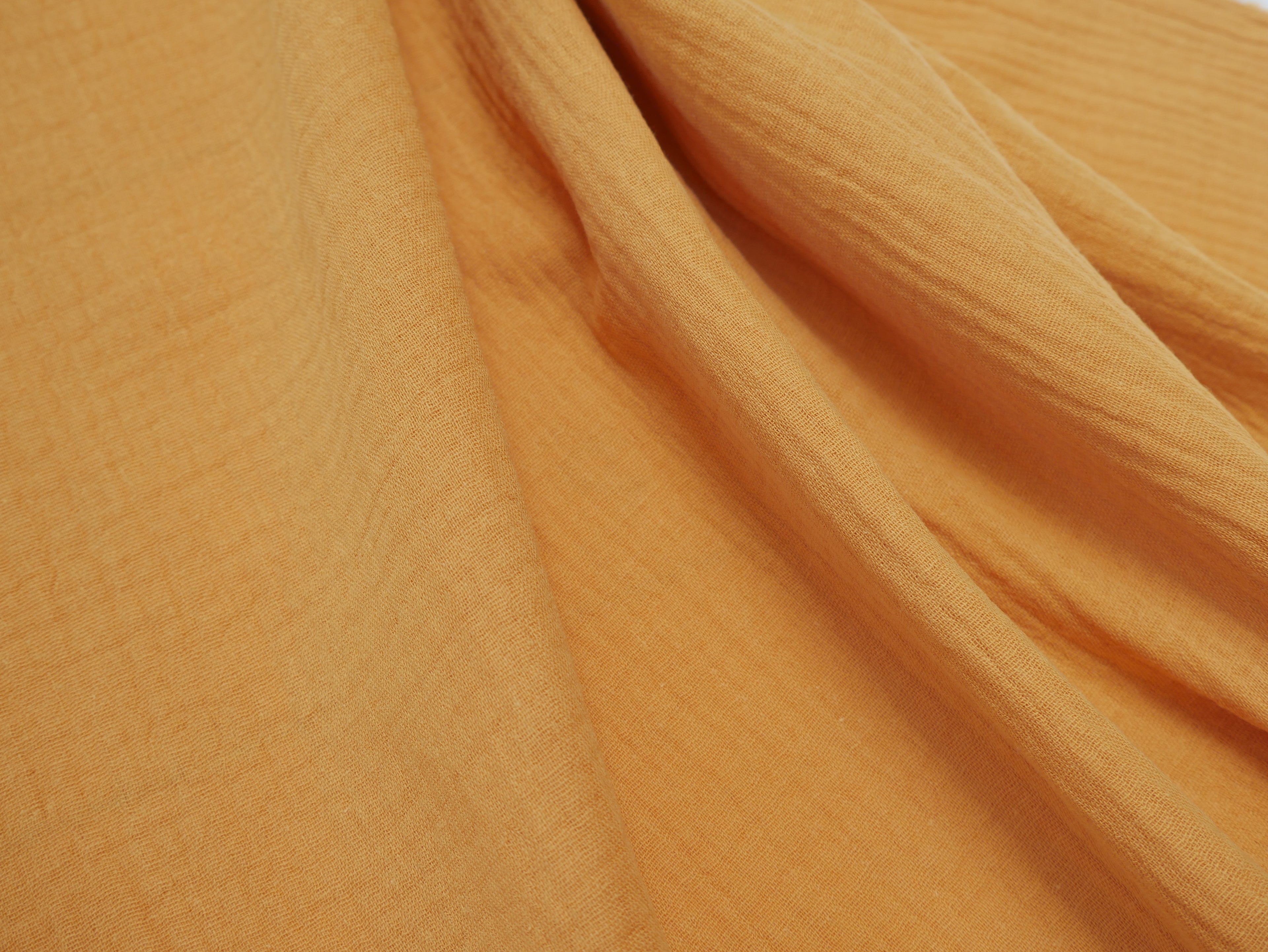 Soft Cotton Double Gauze in Sunshine-Cotton Fabric-Flying Bobbins Haberdashery