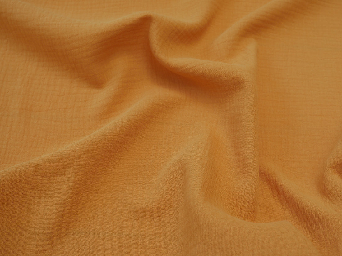 Soft Cotton Double Gauze in Sunshine-Cotton Fabric-Flying Bobbins Haberdashery