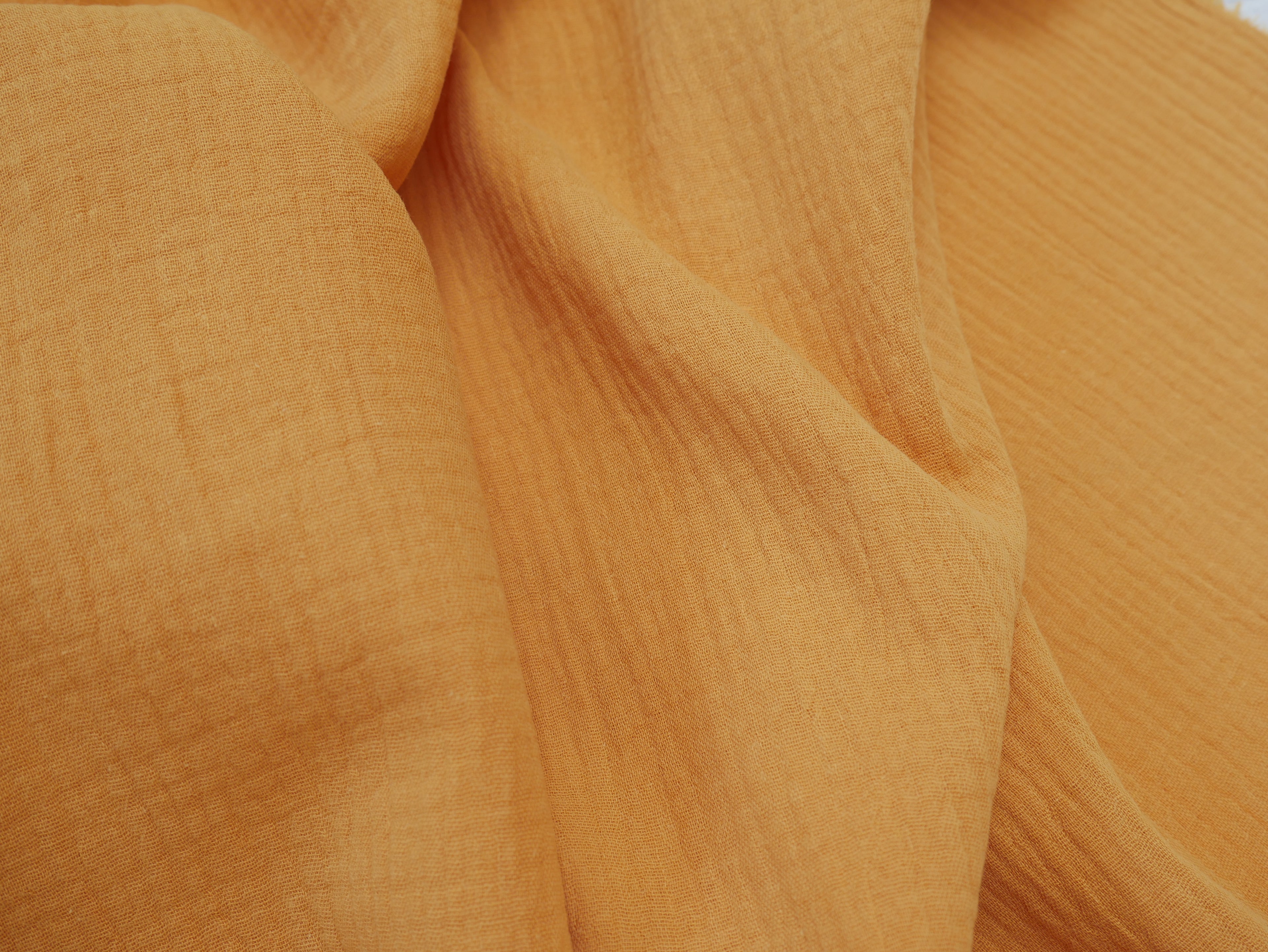 Soft Cotton Double Gauze in Sunshine-Cotton Fabric-Flying Bobbins Haberdashery