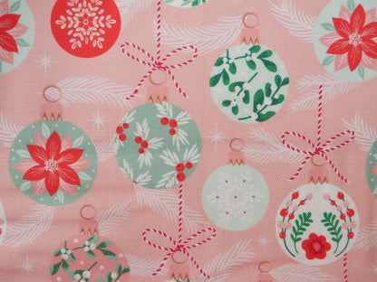 Baubles &amp; Bows Printed Cotton, Pretty Baubles, £7.80 p/m-Cotton Fabric-Flying Bobbins Haberdashery