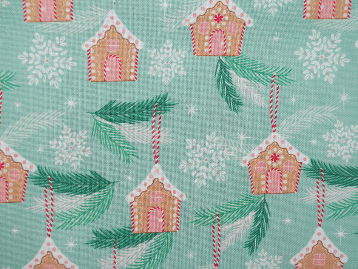 Baubles &amp; Bows Printed Cotton, Little Houses, £7.80 p/m-Cotton Fabric-Flying Bobbins Haberdashery