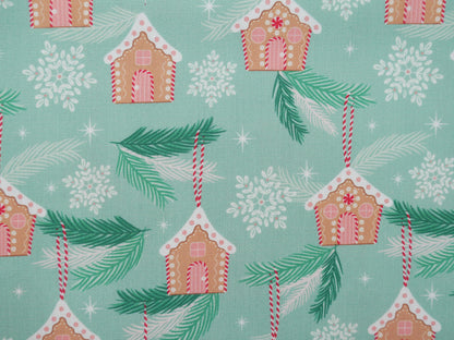 Baubles &amp; Bows Printed Cotton, Little Houses, £7.80 p/m-Cotton Fabric-Flying Bobbins Haberdashery