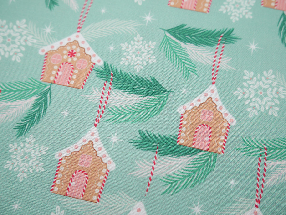 Baubles &amp; Bows Printed Cotton, Little Houses, £7.80 p/m-Cotton Fabric-Flying Bobbins Haberdashery