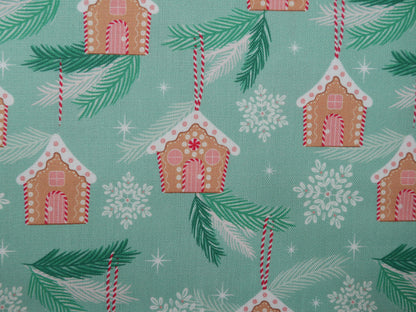 Baubles &amp; Bows Printed Cotton, Little Houses, £7.80 p/m-Cotton Fabric-Flying Bobbins Haberdashery