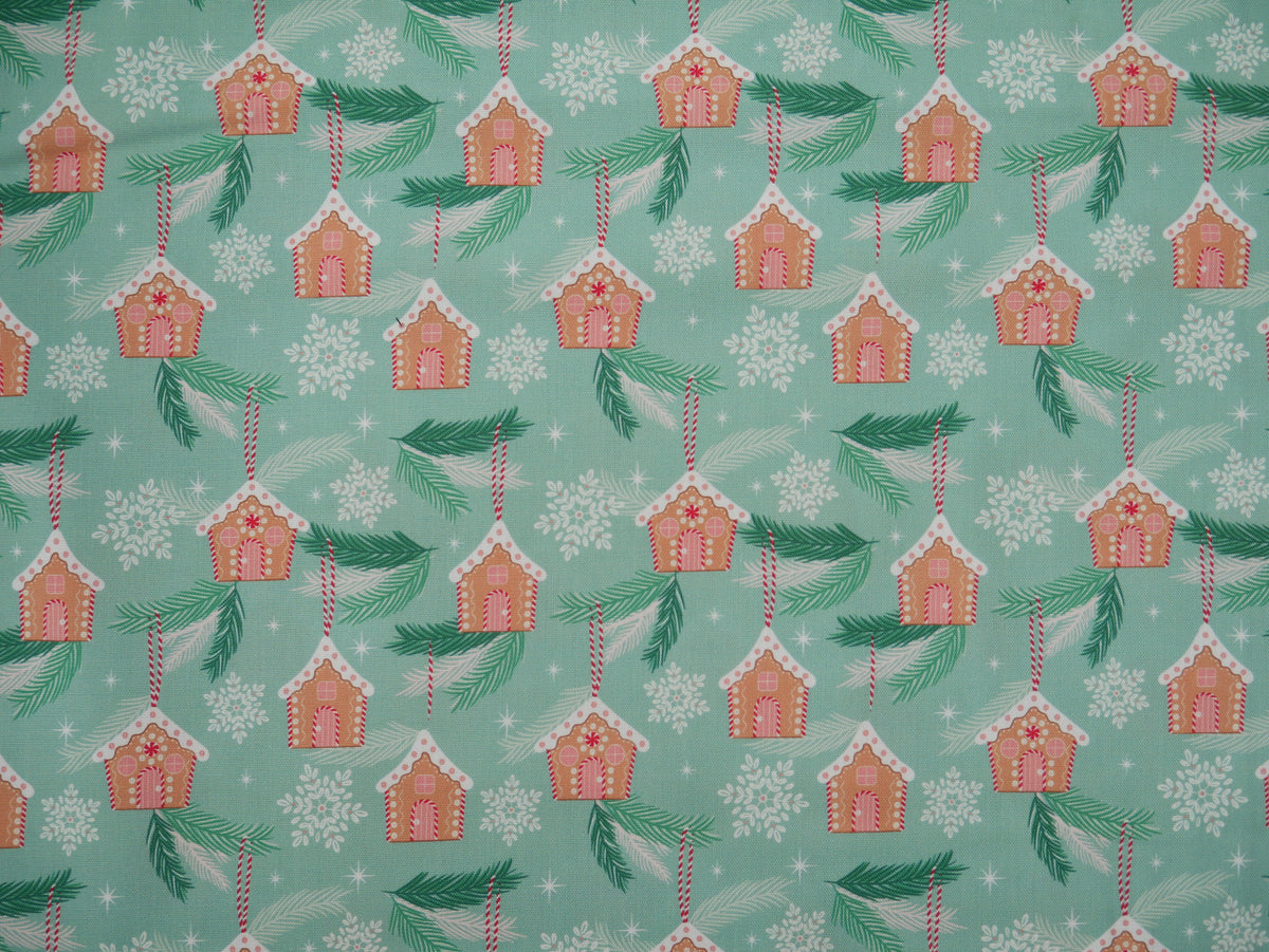 Baubles &amp; Bows Printed Cotton, Little Houses, £7.80 p/m-Cotton Fabric-Flying Bobbins Haberdashery