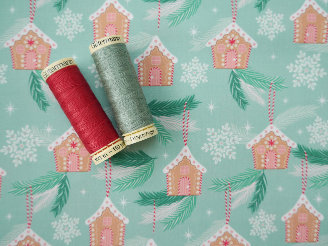 Baubles &amp; Bows Printed Cotton, Little Houses, £7.80 p/m-Cotton Fabric-Flying Bobbins Haberdashery
