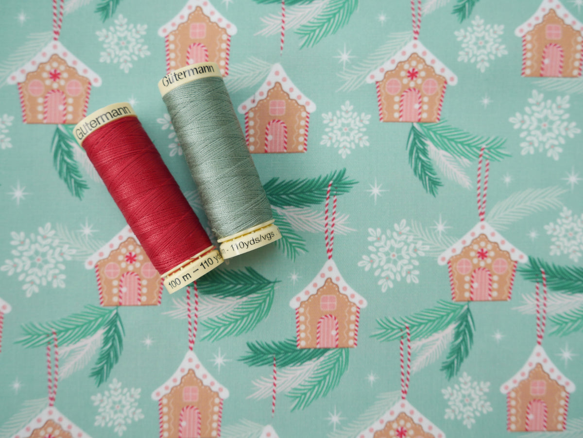 Baubles &amp; Bows Printed Cotton, Little Houses, £7.80 p/m-Cotton Fabric-Flying Bobbins Haberdashery