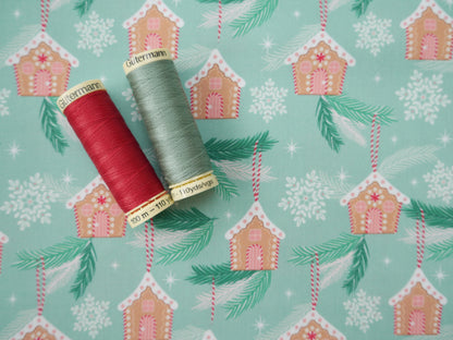 Baubles &amp; Bows Printed Cotton, Little Houses, £7.80 p/m-Cotton Fabric-Flying Bobbins Haberdashery
