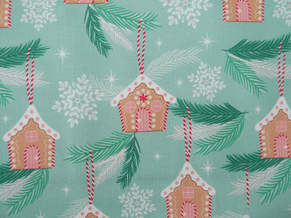 Baubles &amp; Bows Printed Cotton, Little Houses, £7.80 p/m-Cotton Fabric-Flying Bobbins Haberdashery