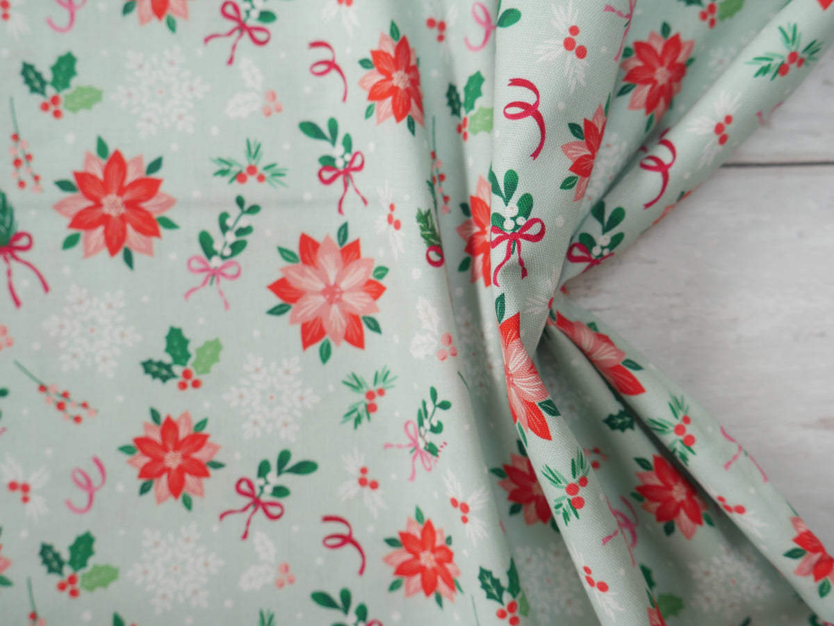 Baubles &amp; Bows Printed Cotton, Berries, £7.80 p/m-Cotton Fabric-Flying Bobbins Haberdashery