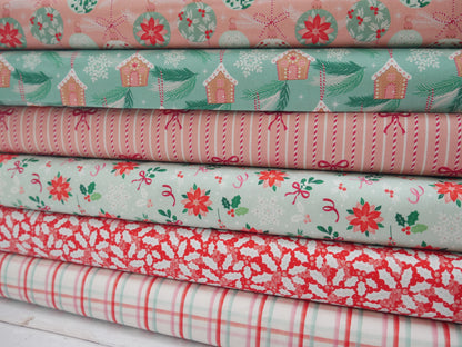 Baubles &amp; Bows Printed Cotton, Pretty Baubles, £7.80 p/m-Cotton Fabric-Flying Bobbins Haberdashery