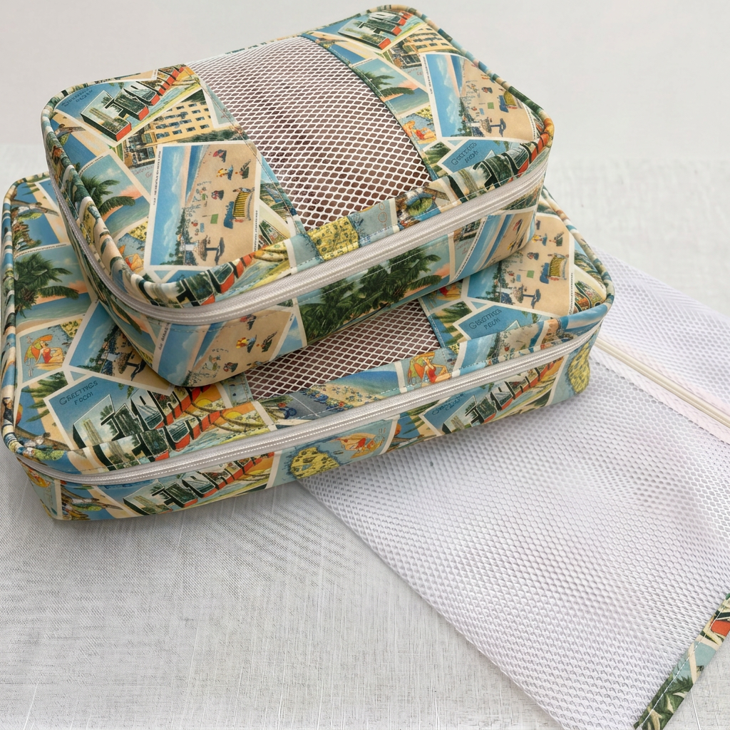 Packing Cube Kit - Wish You Were Here-Sewing Kit-Flying Bobbins Haberdashery
