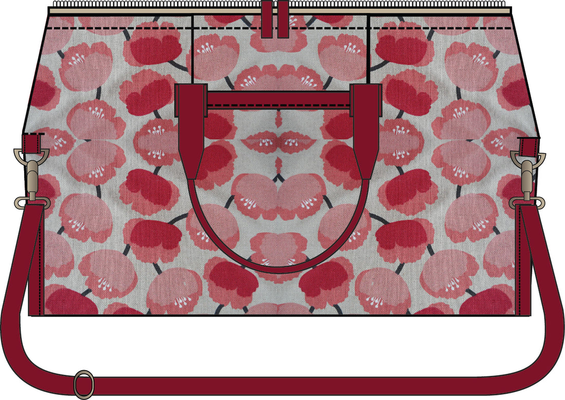 The Flying Bobbins Weekender Bag Kit, Peony-Sewing Kit-Flying Bobbins Haberdashery