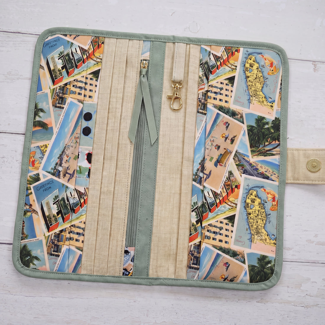 Travel Wallet - Wish You Were Here-Sewing Kit-Flying Bobbins Haberdashery