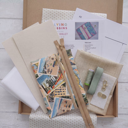 Travel Wallet - Wish You Were Here-Sewing Kit-Flying Bobbins Haberdashery