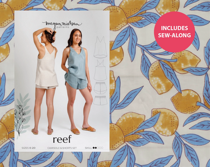 Reef Pyjamas Kit - Lemons-Sewing Kit-Flying Bobbins Haberdashery