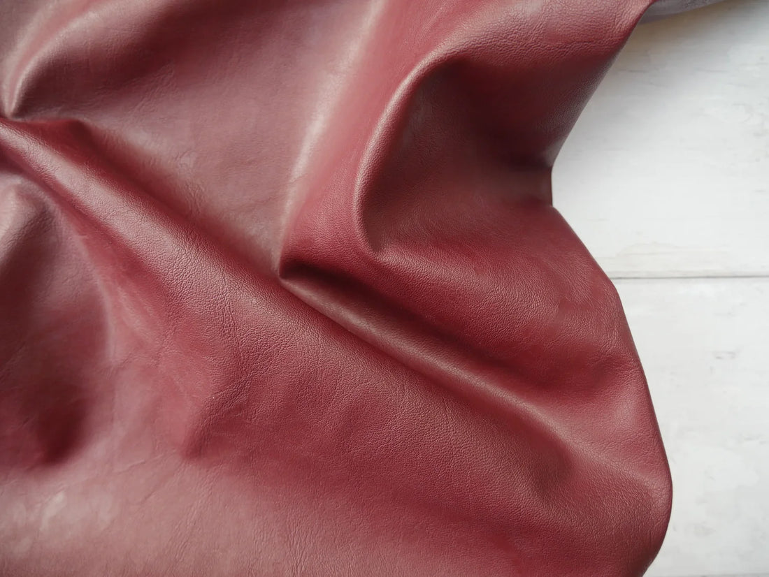 Amber Cross-Body Bag Making Kit - Leatherette in Burgundy-Sewing Kit-Flying Bobbins Haberdashery