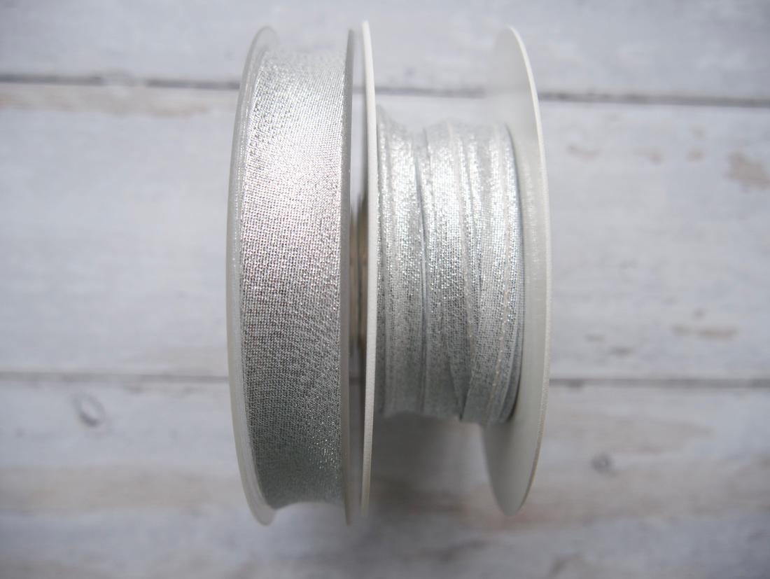 Metallic Piping Tape 3mm - Silver-Piping-Flying Bobbins Haberdashery
