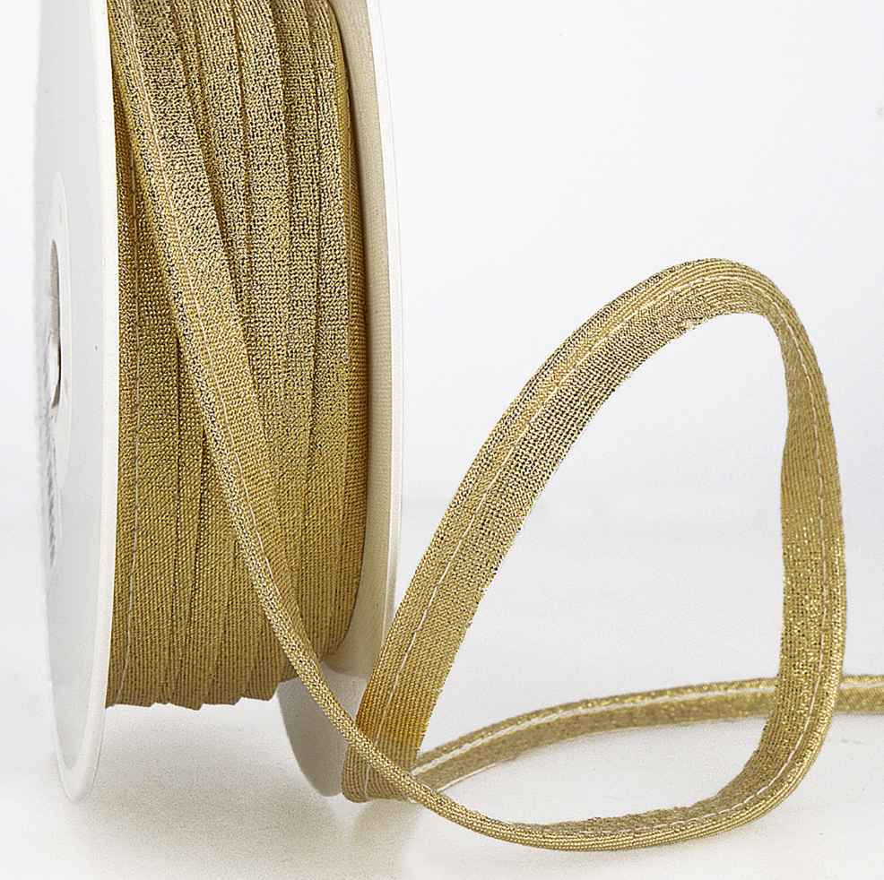 Metallic Piping Tape 7mm - Gold-Piping-Flying Bobbins Haberdashery