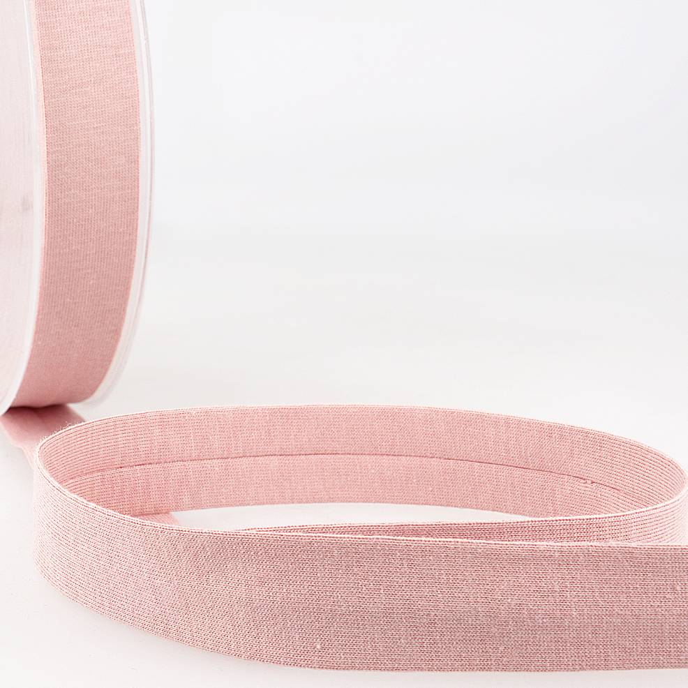 Cotton Jersey Bias Binding 20mm - Antique Pink-Binding-Flying Bobbins Haberdashery