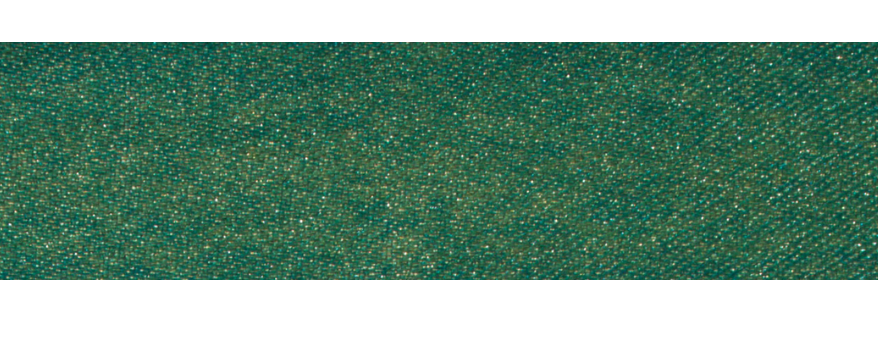 Double Sided Sparkle Satin Ribbon, 25mm - Teal/Gold-Ribbon-Flying Bobbins Haberdashery