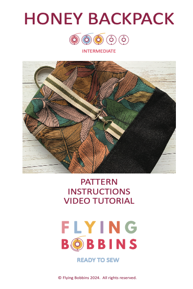The Flying Bobbins Honey Backpack Pattern &amp; Tutorial-Sewing Pattern-Flying Bobbins Haberdashery