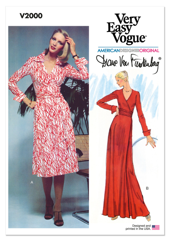 DVF Deluxe Dress Kit - Paisley Jersey in Peacock-Sewing Kit-Flying Bobbins Haberdashery