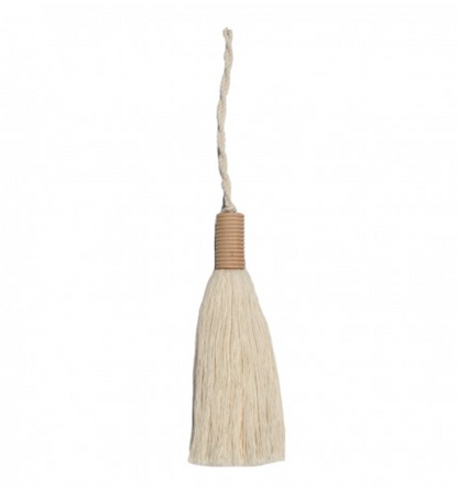 Giant Wooden Tassel in Calico-Tassel-Flying Bobbins Haberdashery