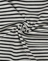 Breton Stripe Cotton Jersey in Black & Ivory £16.00 pm-Cotton Jersey-Flying Bobbins Haberdashery
