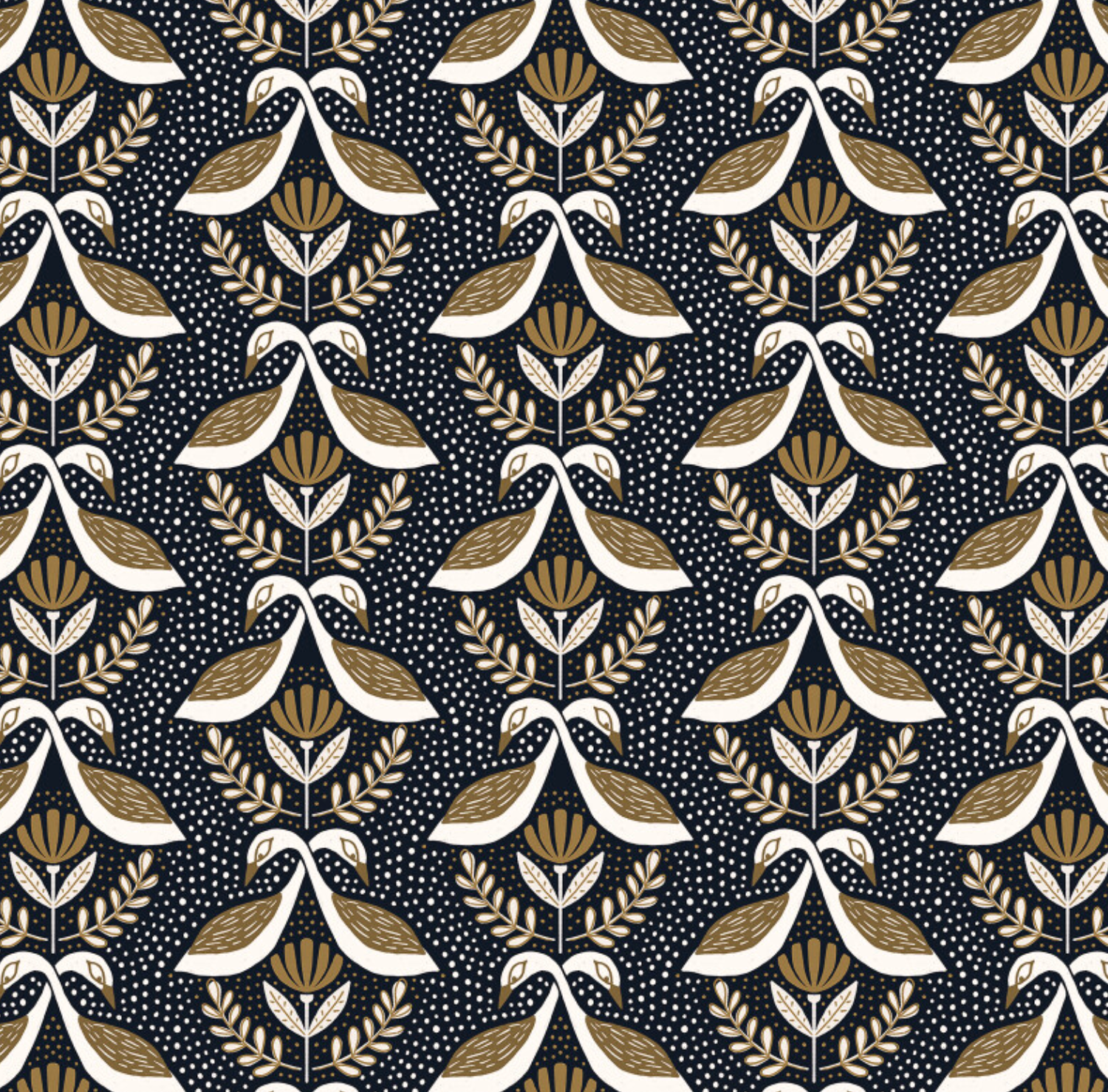 Jessamine Printed Cotton by Cloud9 Fabrics, £19.50 p/m-Cotton-Flying Bobbins Haberdashery
