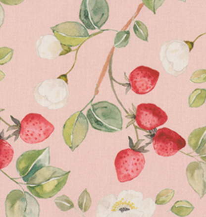Cotton Poplin in Strawberry Blossom, £16.50 p/m-Cotton Fabric-Flying Bobbins Haberdashery