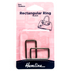 Hemline Rectangular Rings, 30mm, Gunmetal-Trim-Flying Bobbins Haberdashery
