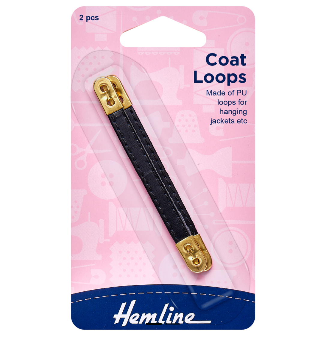Hemline Coat Loops x 2-Flying Bobbins Haberdashery
