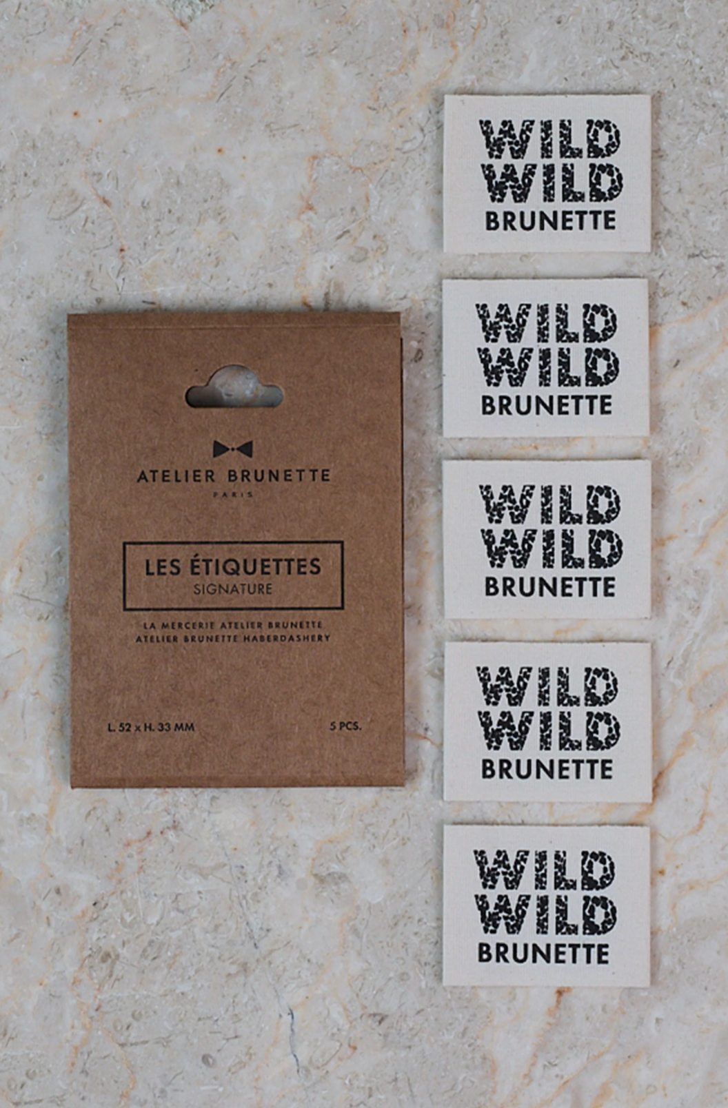 Atelier Brunette Label Pack - Wild Wild Brunette-Flying Bobbins Haberdashery