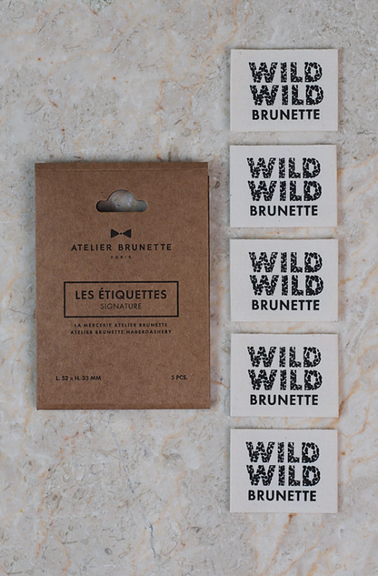 Atelier Brunette Label Pack - Wild Wild Brunette-Flying Bobbins Haberdashery