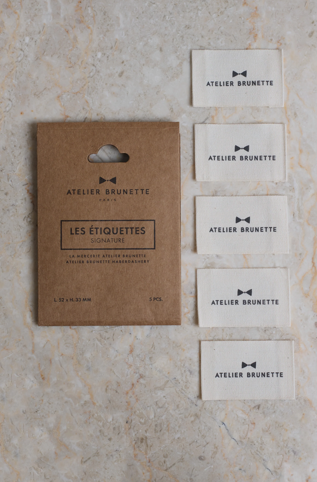 Atelier Brunette Label Pack - Signature-Flying Bobbins Haberdashery