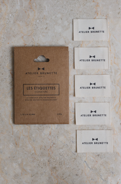 Atelier Brunette Label Pack - Signature-Flying Bobbins Haberdashery