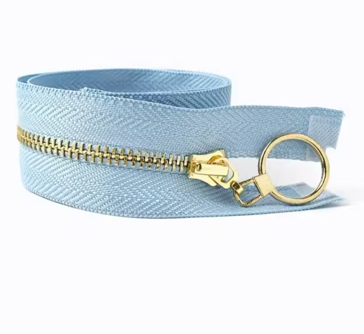 Metal Zip With Large O-Puller, 30cm-Zip-Flying Bobbins Haberdashery