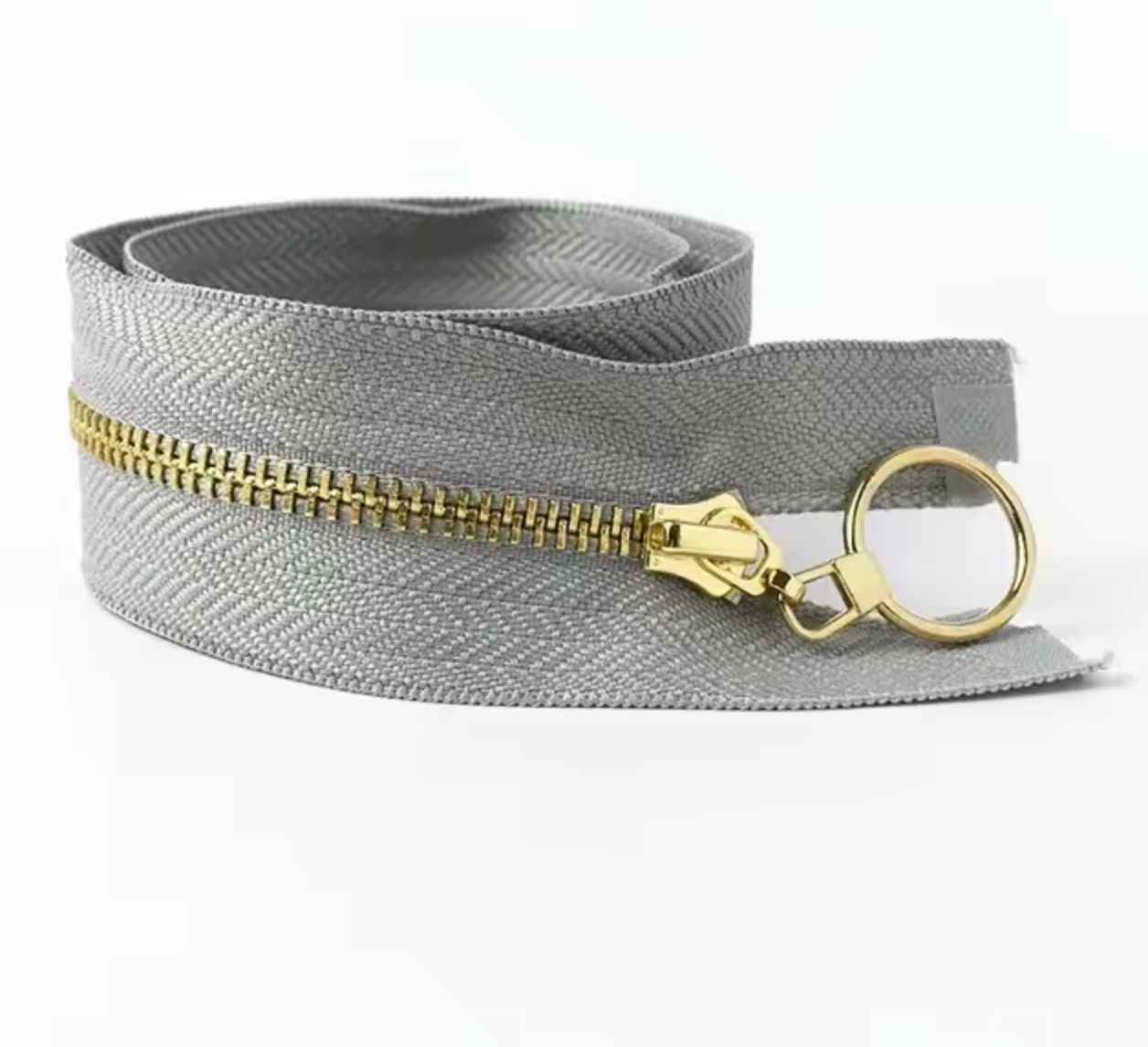 Metal Zip With Large O-Puller, 30cm-Zip-Flying Bobbins Haberdashery