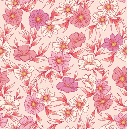Art Gallery Fabrics Tinted Blooms Blush from Bloomcore-Cotton Fabric-Flying Bobbins Haberdashery