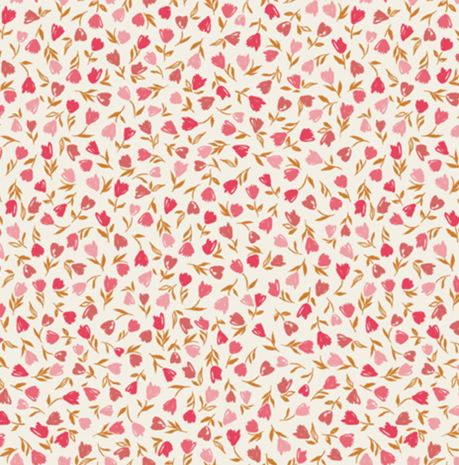 Art Gallery Fabrics Floral Frenzy Blush from Bloomcore-Cotton Fabric-Flying Bobbins Haberdashery