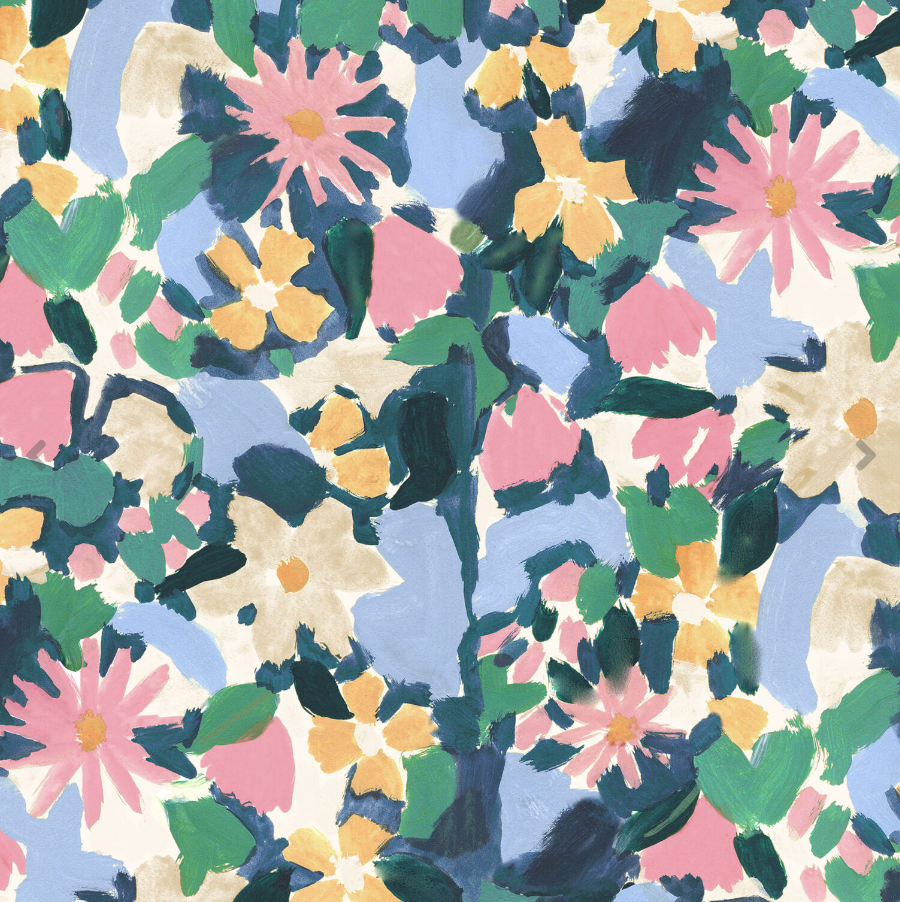 Lewis &amp; Irene Garden Solstice Printed Cotton by Bluebellgray-Cotton Fabric-Flying Bobbins Haberdashery