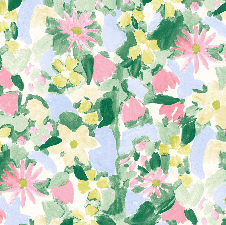 Lewis &amp; Irene Garden Summer Printed Cotton by Bluebellgray-Cotton Fabric-Flying Bobbins Haberdashery