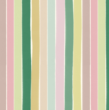 Lewis &amp; Irene Summer Stripes Printed Cotton by Bluebellgray-Cotton Fabric-Flying Bobbins Haberdashery