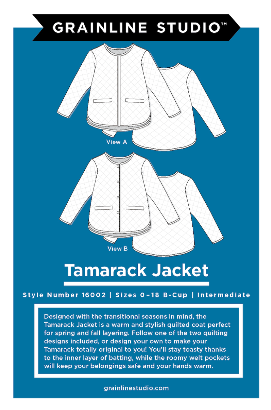 The Tamarack Jacket Kit - Sage-Sewing Kit-Flying Bobbins Haberdashery