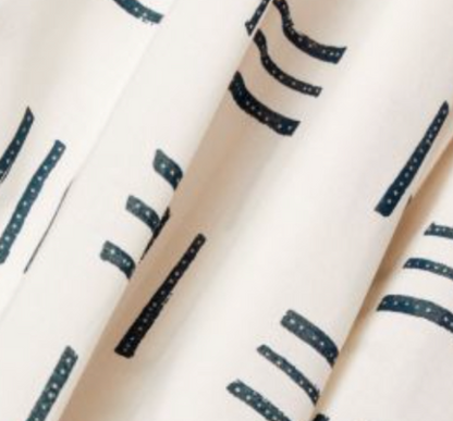 Jenna Shirt Kit - Atelier Brunette Native Print Cotton in Off-White-Sewing Kit-Flying Bobbins Haberdashery